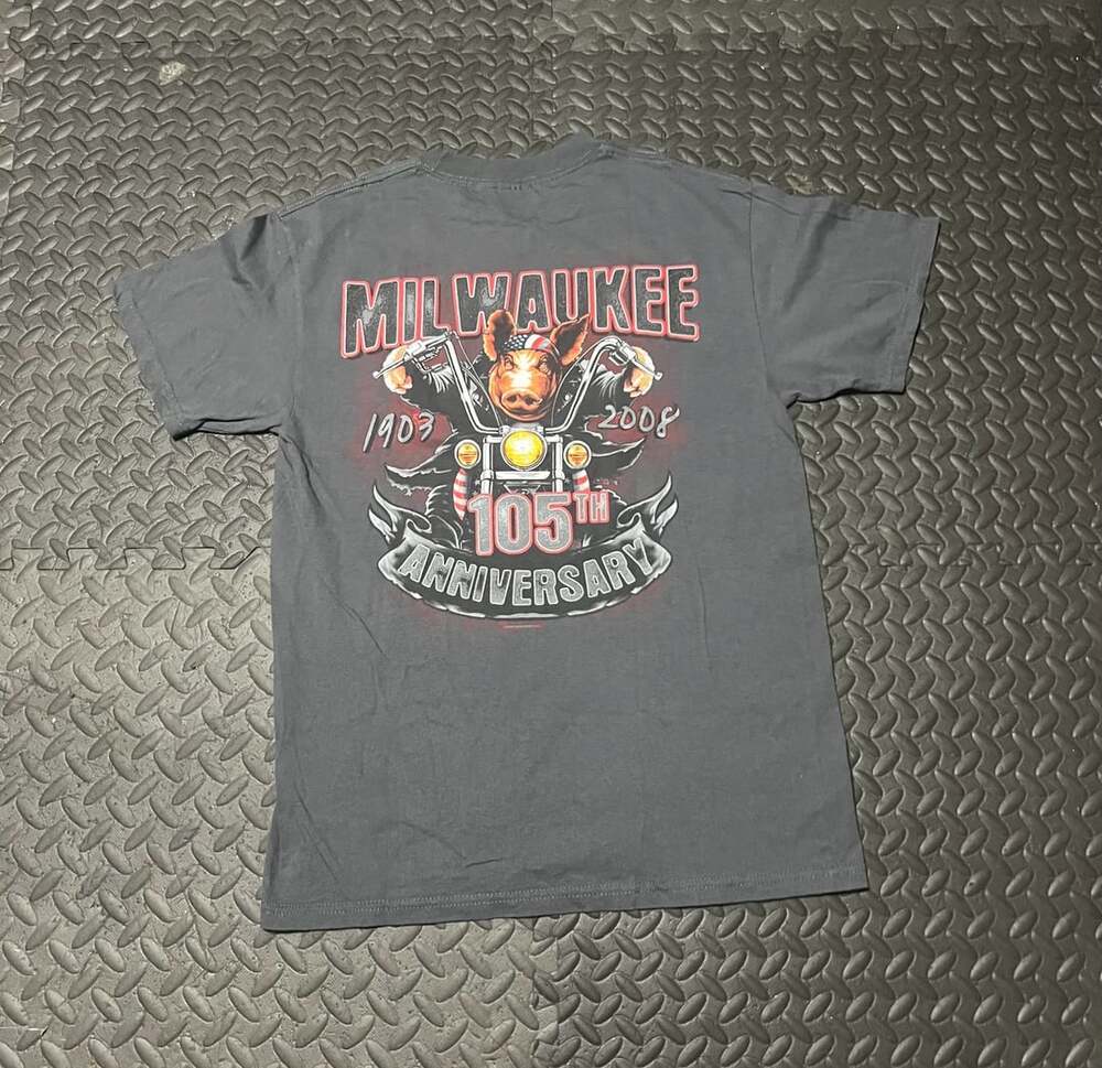 Milwaukee 105th Anniversary Motorcycle Rally T-Shirt Gray